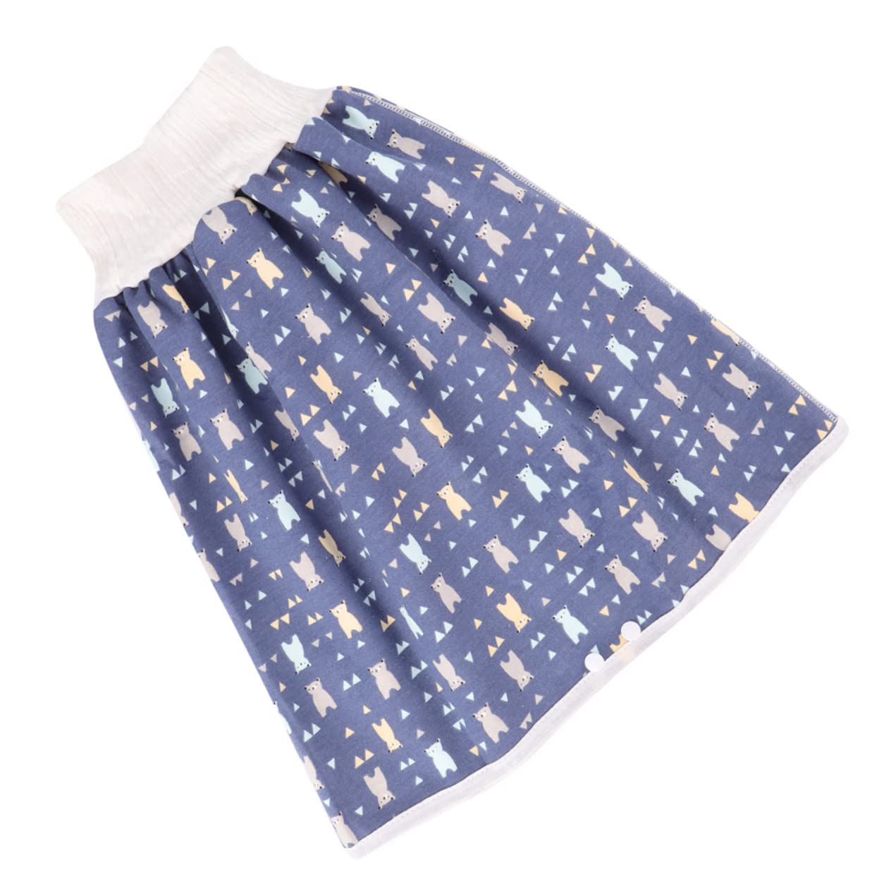 Milisten Comfortable Baby Training Underwear Waterproof and Leak-proof Diaper Skirts for Night Sleep Outdoor Activities Blue