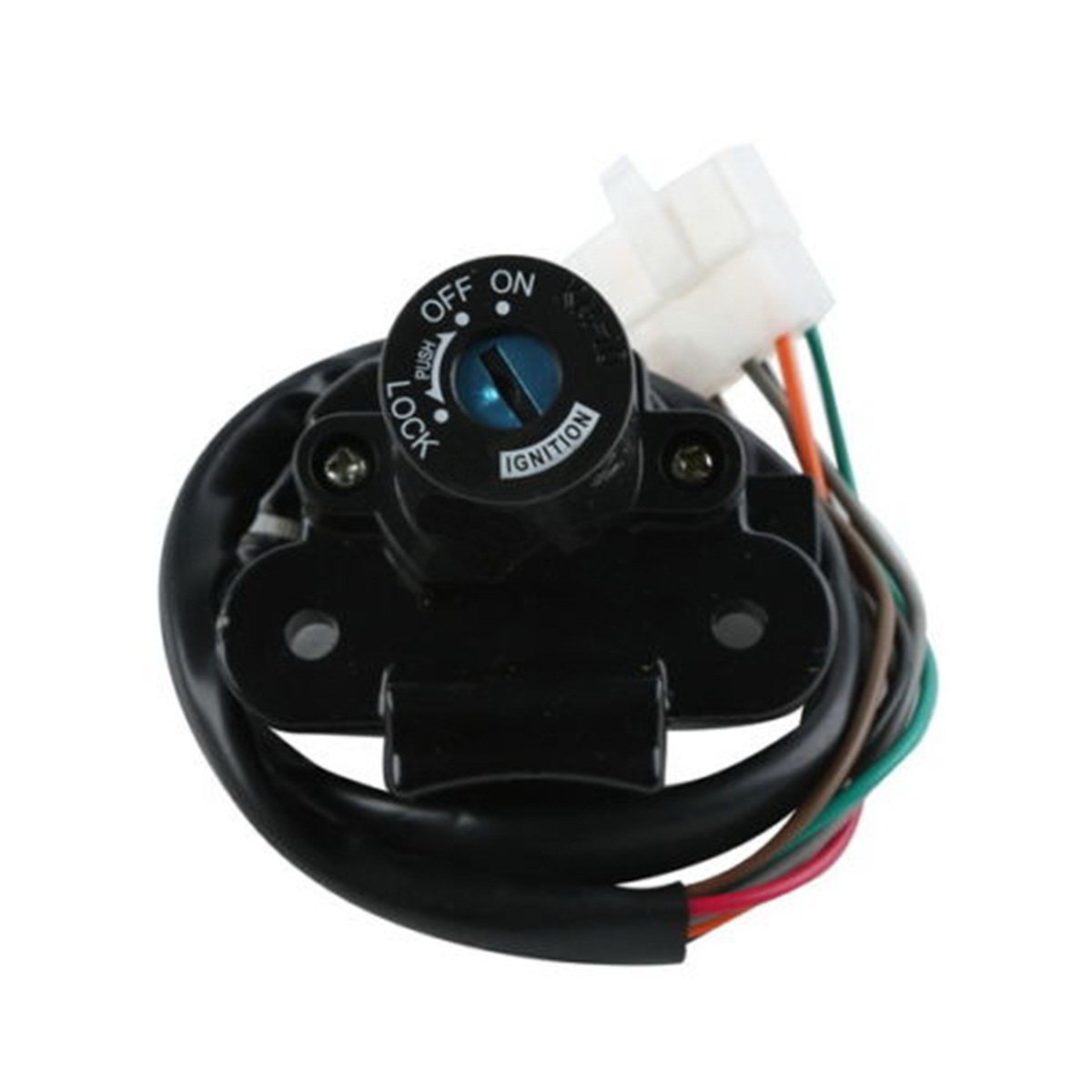 Black Ignition Switch TCMT Ignition Switch Lock Key Set For