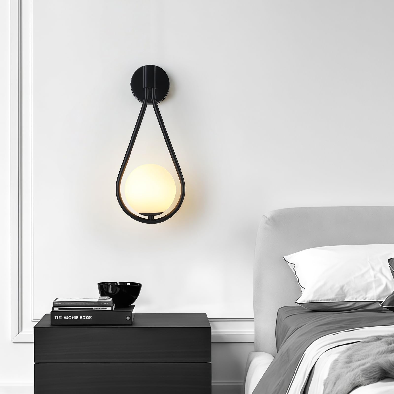 zhxinashu Appliques Murales Goutte d'Eau, Luminaire Intérieur pour Salon