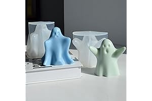 2 Pack Ghost Candle Molds for Pouring Mousse
