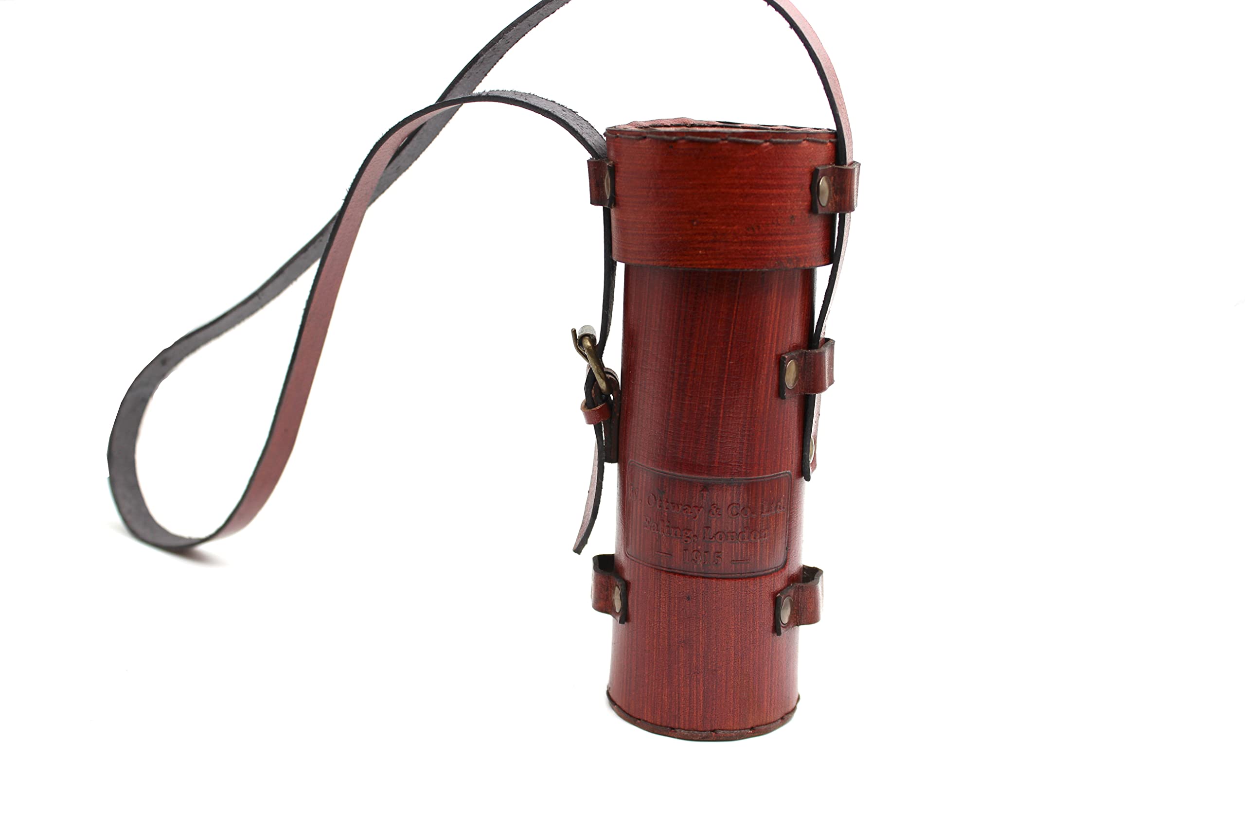 Telescopio pirata de latón – Monocular de cristal espía de 25 x 30 para niños y adultos, alcance de latón plegable vintage para senderismo, viajes, decoración náutica – Telescopio pirata de mano con 6