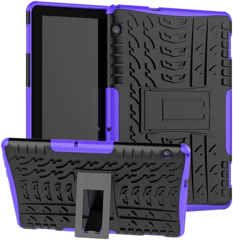 for Huawei MediaPad T5 10 Case-ROISKIN Hard PC and Soft TPU Dual Layer Back Cover Shockproof Impact Resistance Armor Defender Case for MediaPad T5 10 Inch Tablet