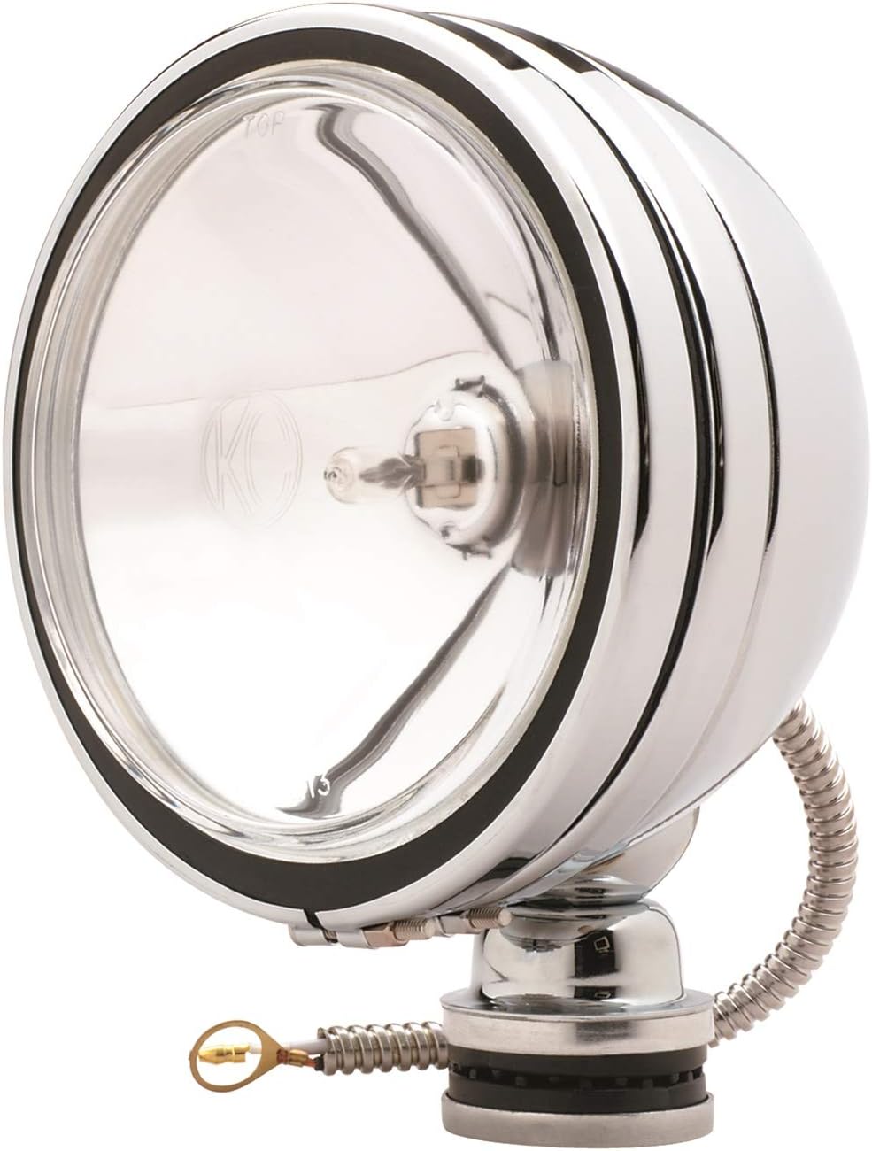 KC HiLiTES 1237 Daylighter Chrome 100w Single Spot Beam Light with Cover