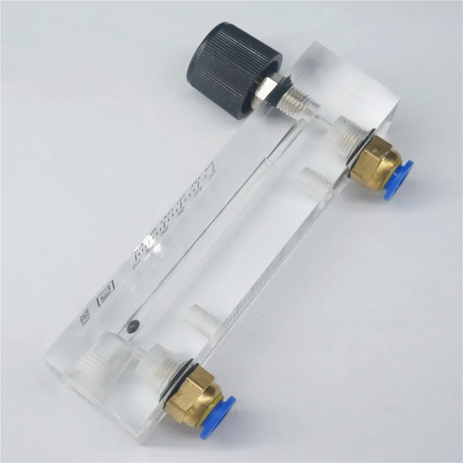 0,1–35 l/min, 6–400 ml/min, passend for 6/8/10/12 mm Rohr, anpassen, Luft-Stickstoff-Durchflussmesser, Rotameter mit Steuerventil LZT-6T(6-60ml Per Min,Tube OD 6mm)