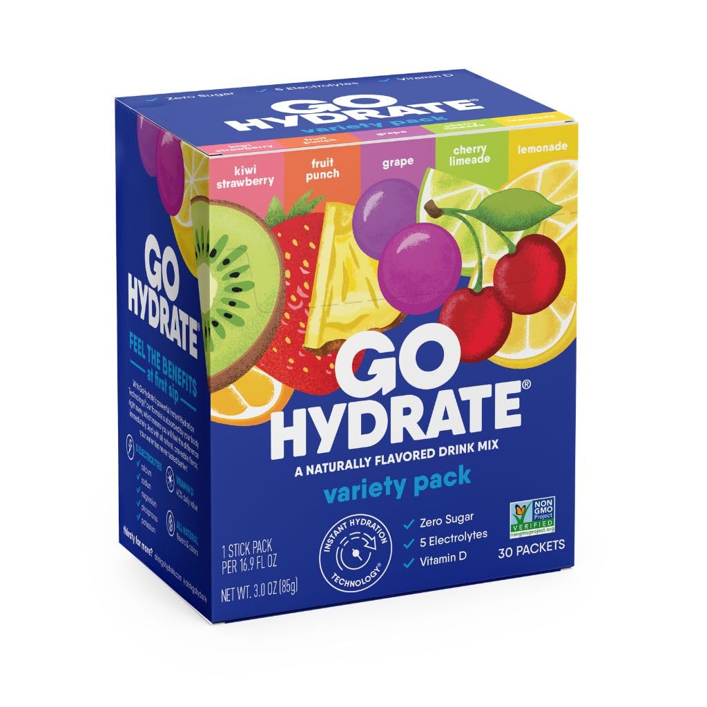 GoHydrate Low Sodium Electrolytes Variety Pack