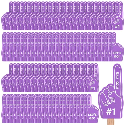 Doigts en mousse #1 violet accessoire supporter sport et cadeau invité anniversaire enfant