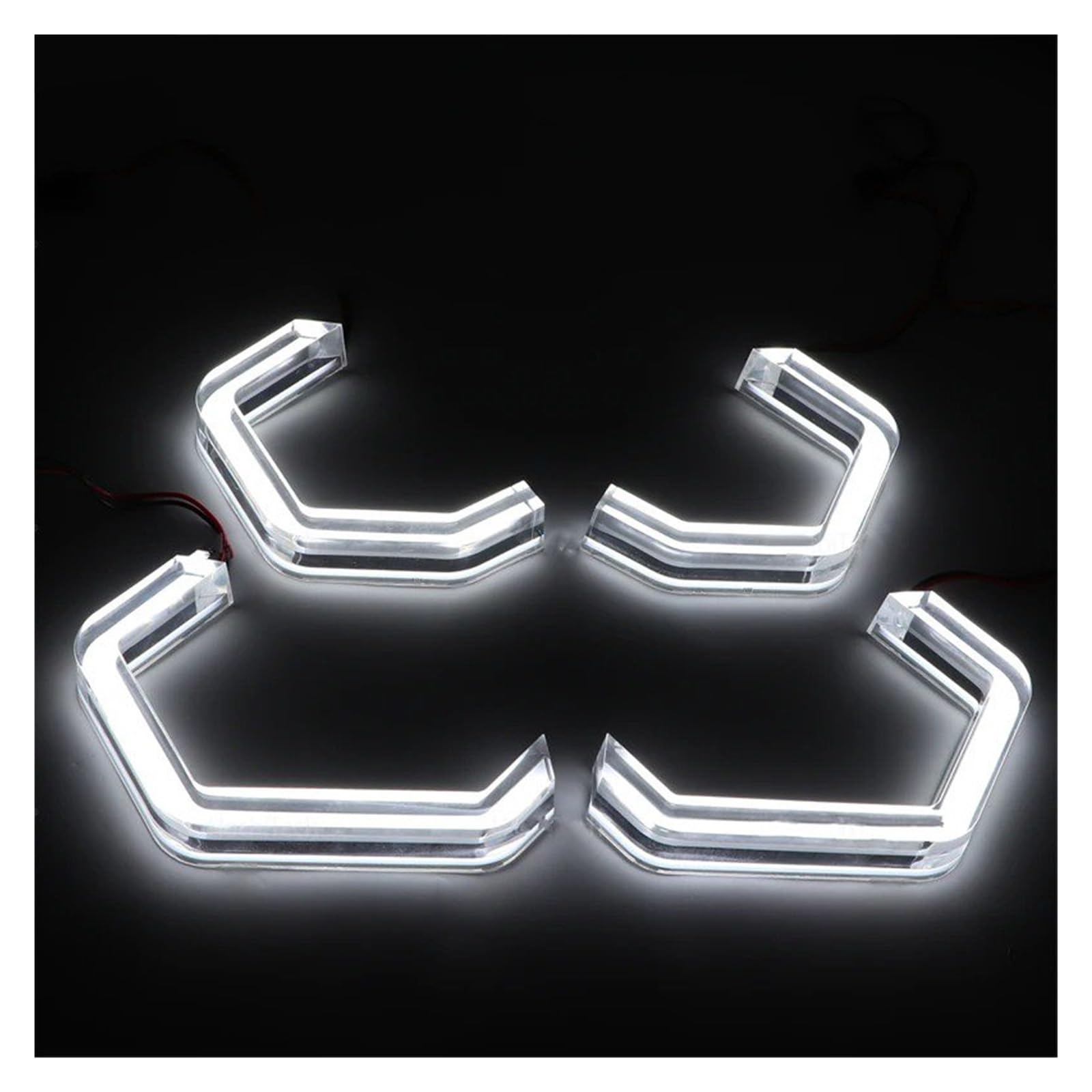 Fari occhio d'angelo Per BMW E46 325ci 330ci Per Convertible Coupé 2004-2006 Anello Giallo Limone Angel Eyes LED Anelli Di Luce Bianca Kit DRL Anelli halo LED