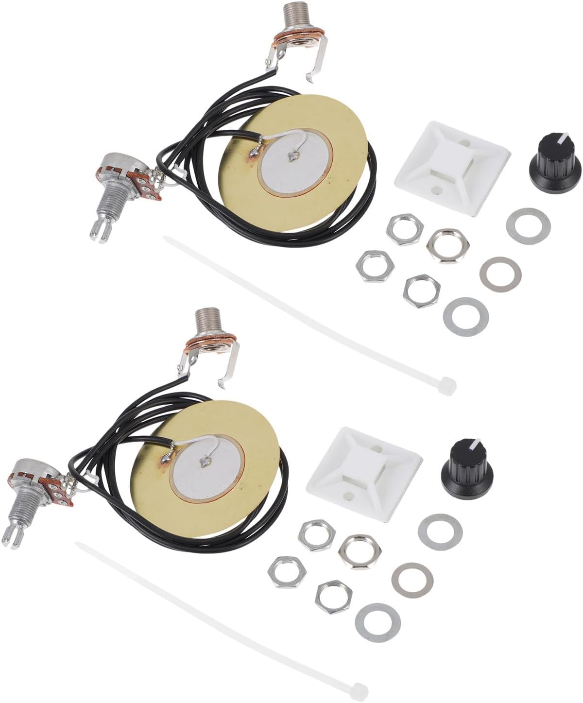 2set Piezo Pickups 50mm for Stringed Instruments and Ukulele