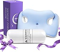 Vista 7 de Ergo - Almohada cervical para aliviar el dolor de cuello y hombros, almohadas ortopédicas refrescantes de espuma viscoelástica para adultos