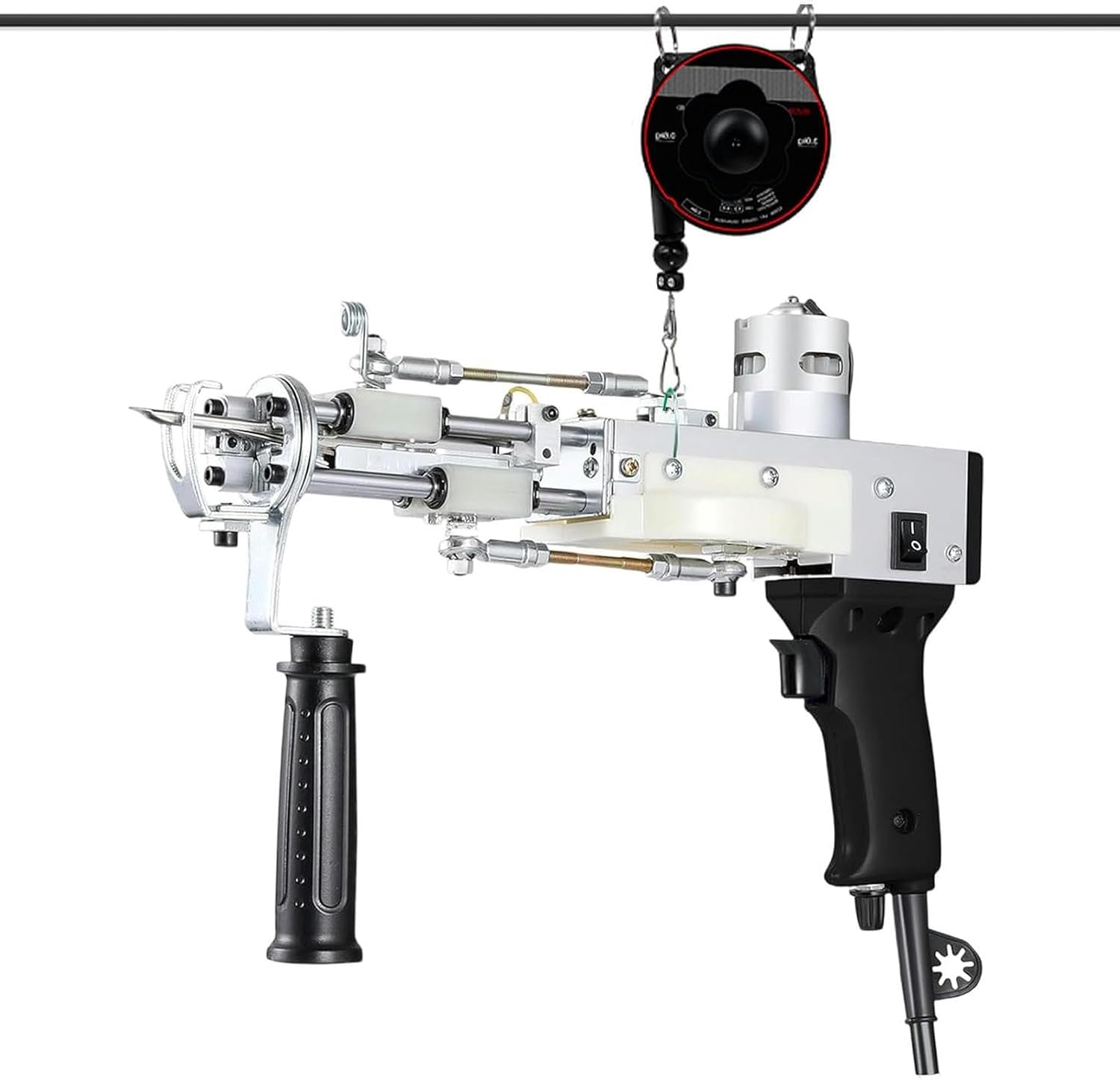 Rug Tufting Gun with Suspension, Labor-Saving Rug Making Kit for Cut Pile & Loop Pile - Includes Balance Accessories - Easy to Use and Efficient-