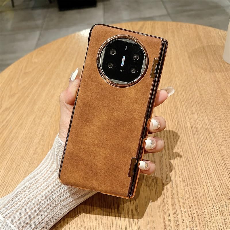 Étui à rabat Huawei Mate X5 mince avec protecteur d'objectif et charnière PC