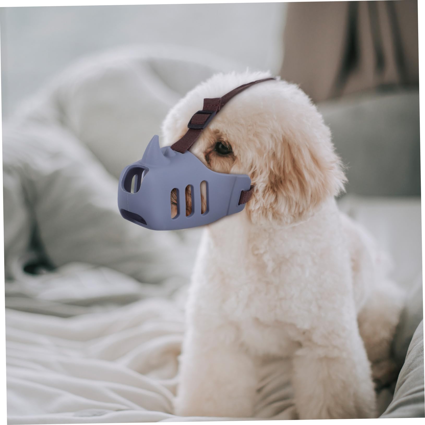BESTonZON 3pezzi Museruola per Cani in Silicone di Museruole Regolabili Antiabbaio Antimasticazione Adatte per Cani di Piccola e Media Accessori Sicuri per Toelettatura e Protezione
