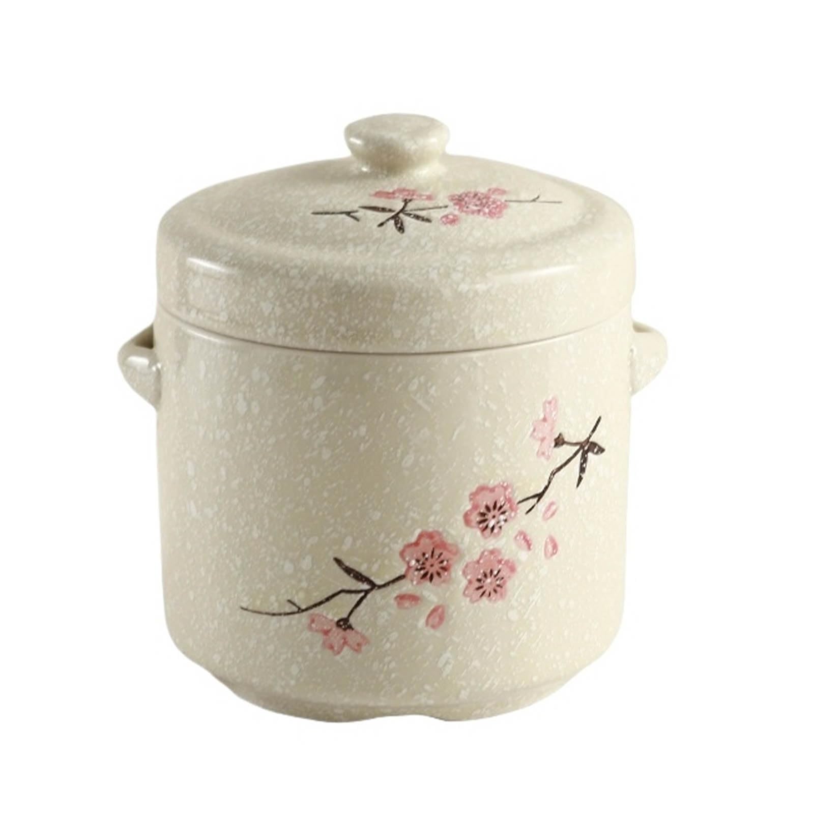 Bnkjdtuw Pink Ceramic Casserole, Small Stew With Lid, Steam Bowl With, For Household Braised Bird's, Steamed Egg