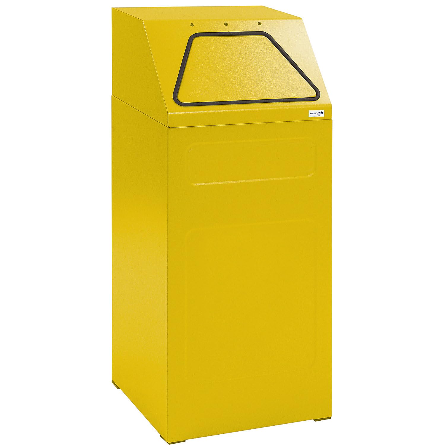 Betriebsausstatter | Wertstoffsammler | Feuerhemmend, Volumen 65 l, BxHxT 400 x 960 x 380 mm, gelb RAL 1003