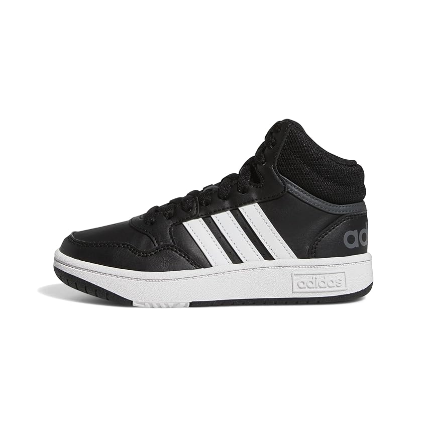 Immagine del prodotto adidas Hoops Mid, Shoes-Low (Non Football) Unisex-Bimbi 0-24, Core Black/Ftwr White/Grey Six, 23.5 EU