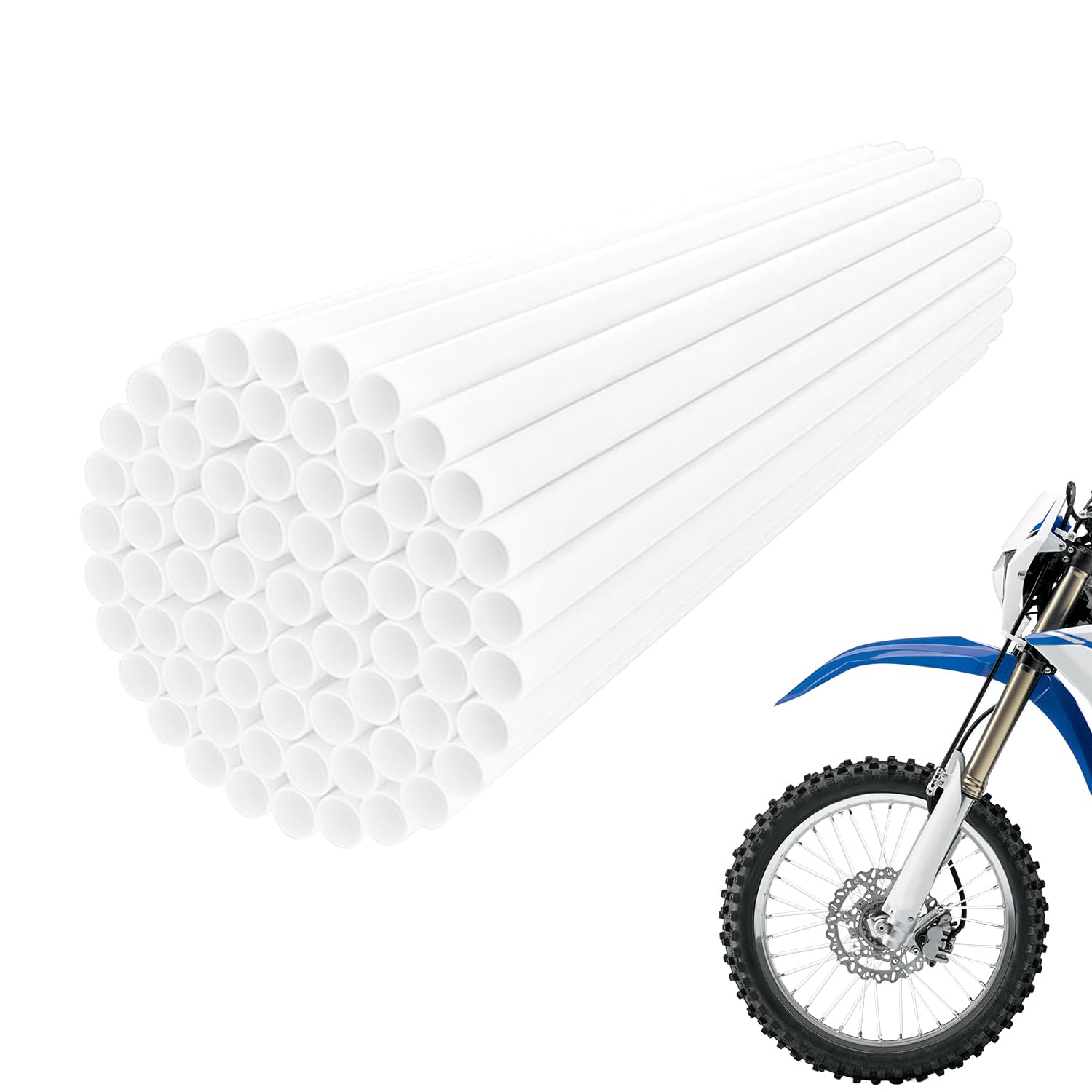 JFG RACING Bike Spoke Covers,Universal 72Pcs Spoke Skins for 8"-21" Rims