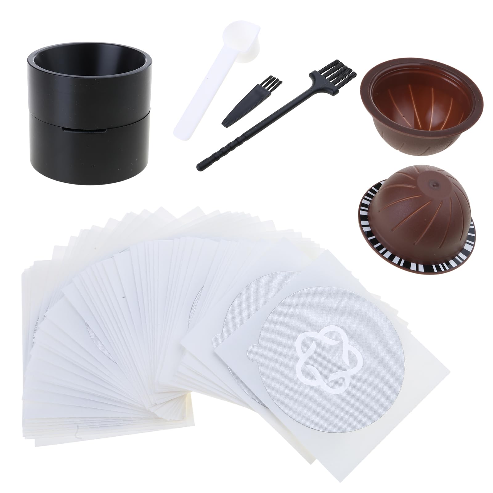 Buxuaaaa Coffee Pods Filler Set Simple to Use and Leak Proof Coffee Pods Refill Accessory Refilling Tool Powder Filler