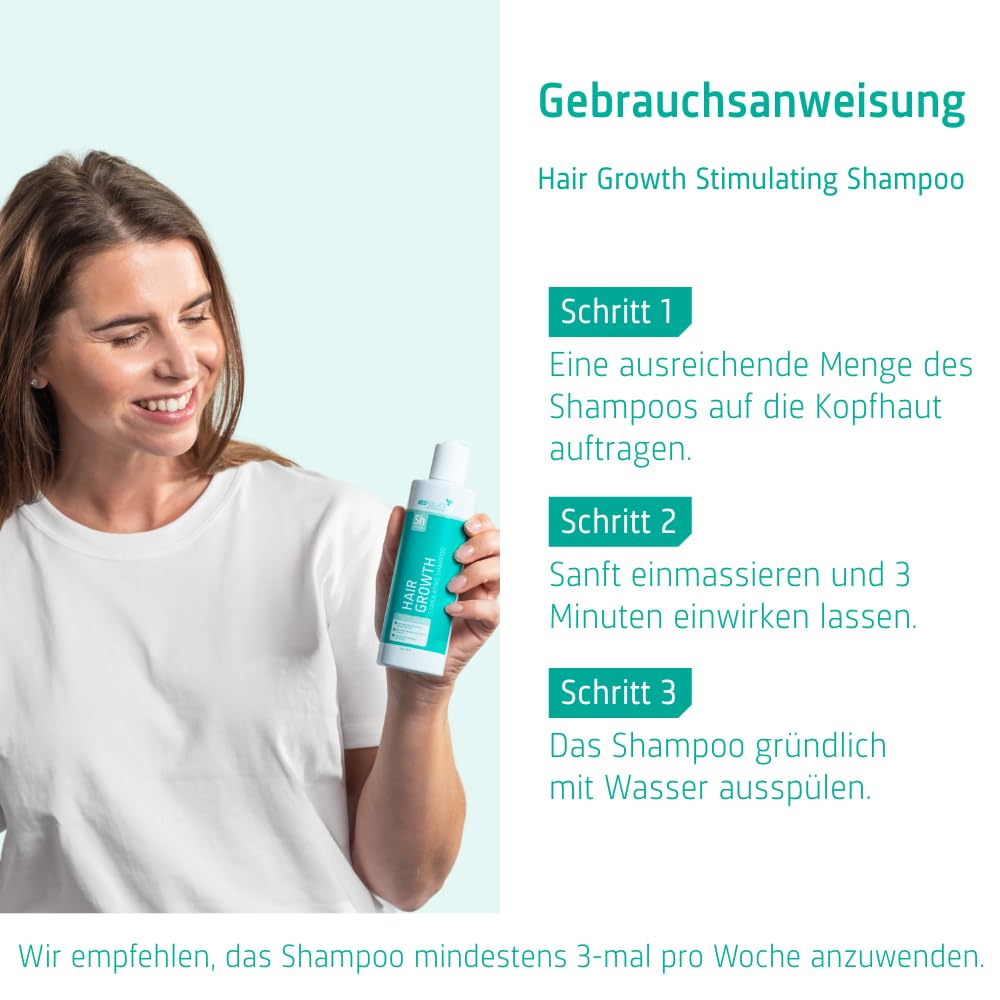 Neofollics - Haarwuchs stimulierendes Shampoo - Haarwuchsmoleküle + 7 Pflanzenextrakte und Arganöl - frei von Parabenen, Sulfaten und Silikonen