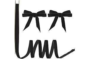 Black Velvet Hair Ribbon - A Touch of Softness and Glamour for Any Occasion