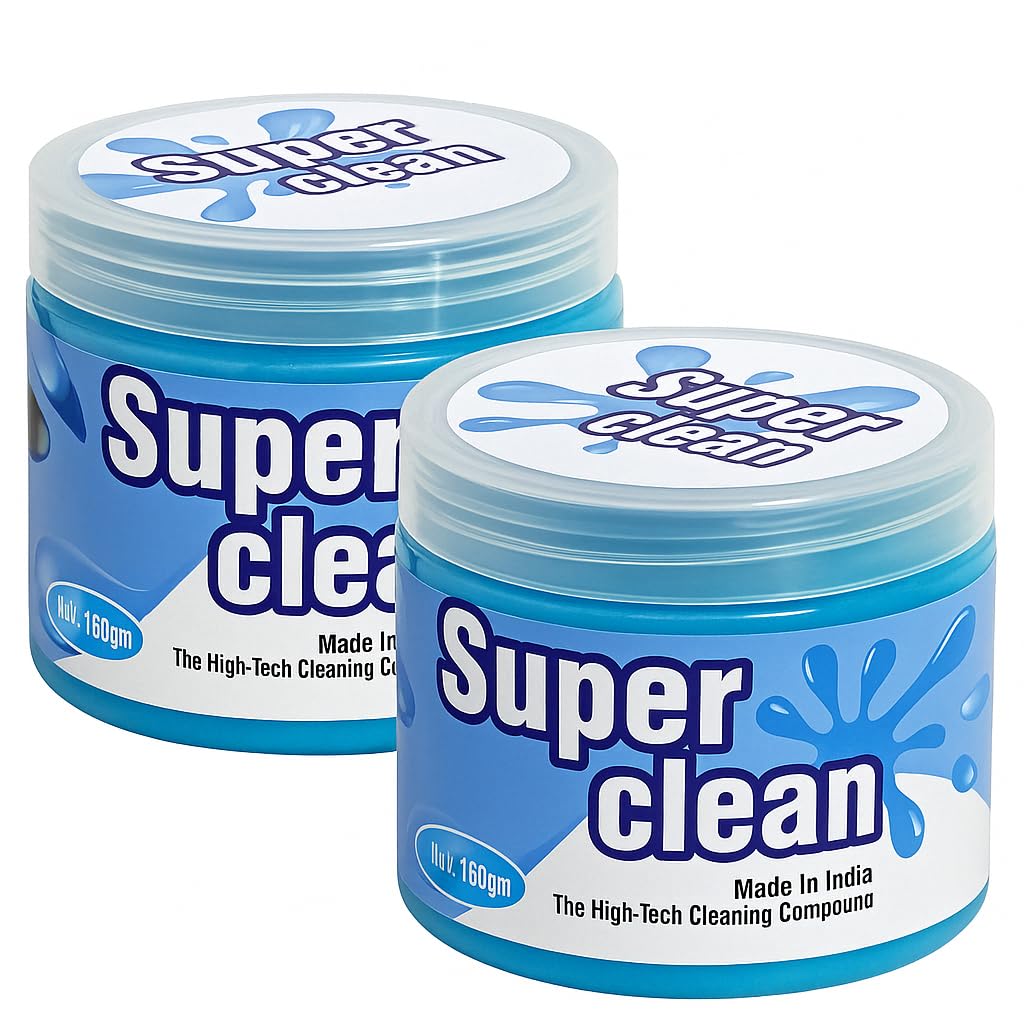 Super Clean Magic Gel - Universal Cleaning Gel for Car, Keyboard, and Electronics - Non-Toxic & Reusable Dust Cleaner - Perfect for Auto Vents, PC, and More (160 Gram, Pack of 2)-image-41