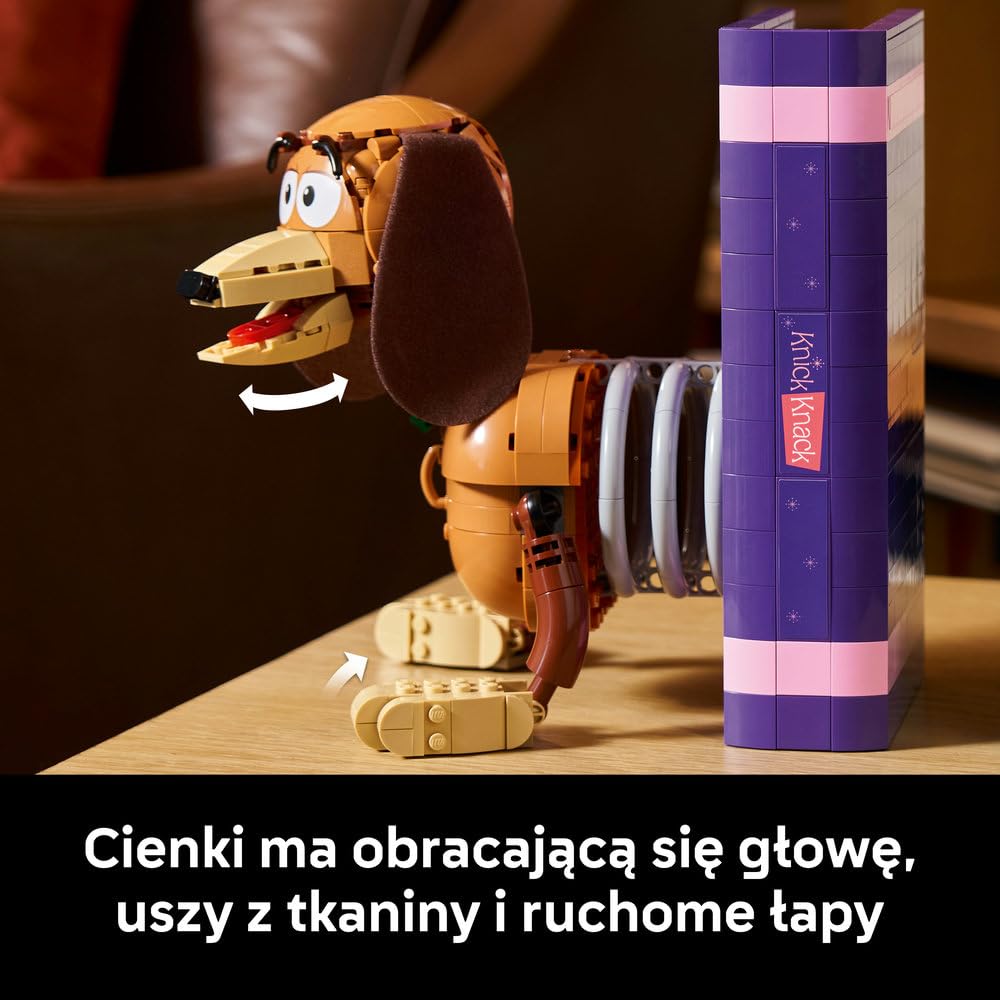 LEGO Disney Toy Story Cienki — podpórki pod książki 43301 | Podpórki pod książki, model kolekcjonerski, prezent dla fana Toy Story, 1311 elementów