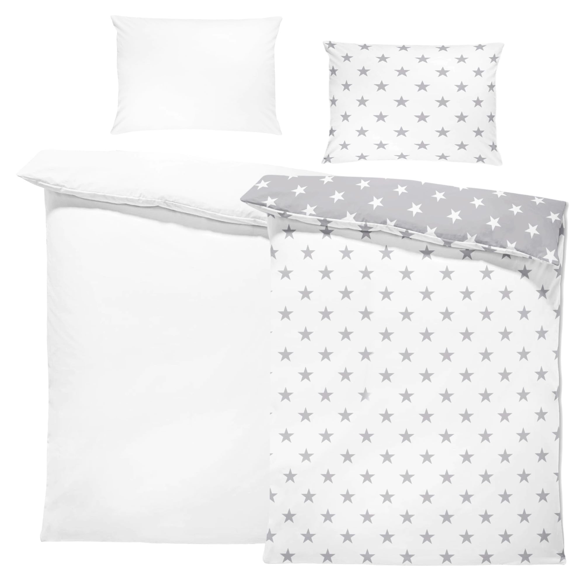 Completo Lettino Neonato Babysanity - Copripiumino, Federa, Lenzuolo Con Angoli, Made In Italy - Foto 3