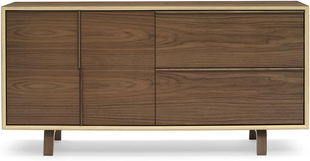 Cherner 2 Door 2 Drawer File Cabinet - Classic Walnut