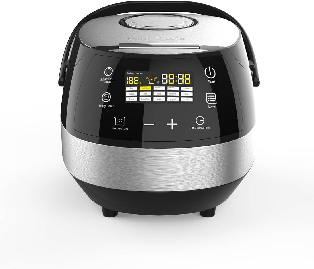 Drew&Cole CleverChef 14-in-1 Intelligent Digital Multi Cooker, Aluminum, 860 W, 5 Litre, Chrome