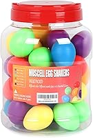 Vista 1 de MUSCELL Huevos, instrumentos de percusión profesionales con 6 sonidos para vivo, estudio, música en aula, 36 piezas en 6 colores con embalaje