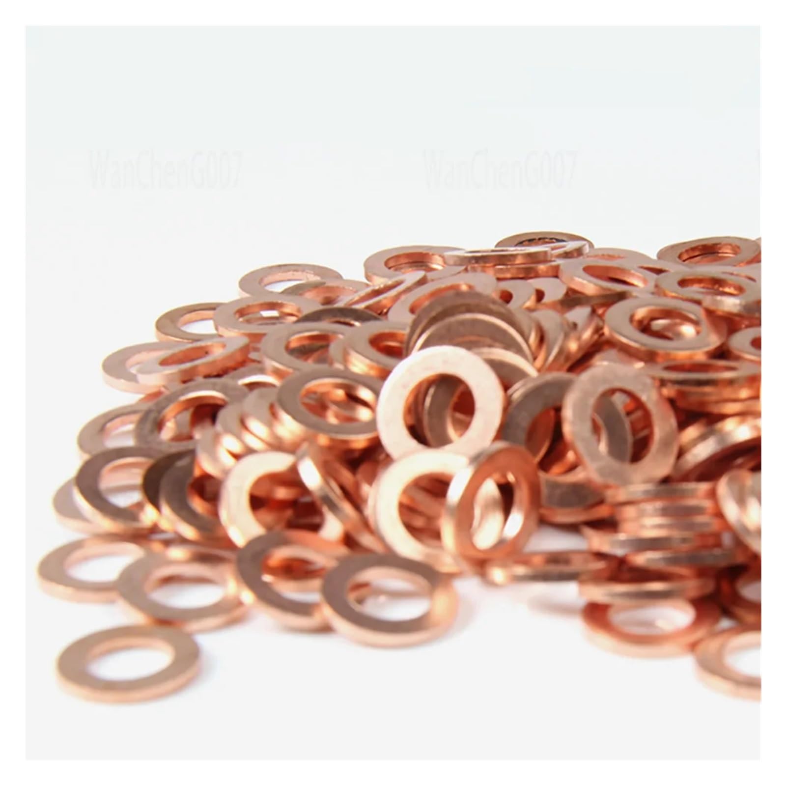 Arandelas de latón Arandelas Arandela Junta Redond 50Pcs Solid Pure Copper Washer Oil Plugs Gasket Motorcycle Sump Flat Sealing Spacers M2 M3 M4 M5 M6 M7 M8~M8.5(M8.5x14x1mm)