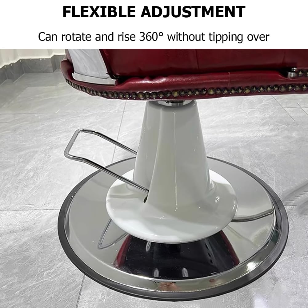 Fotel fryzjerski Vintage, wytrzymały, męski, z hydrauliczną regulacją, okrągła podstawa, obrotowy o 360 stopni i ergonomicznej konstrukcji, wyposażenie salonu kosmetycznego,Black