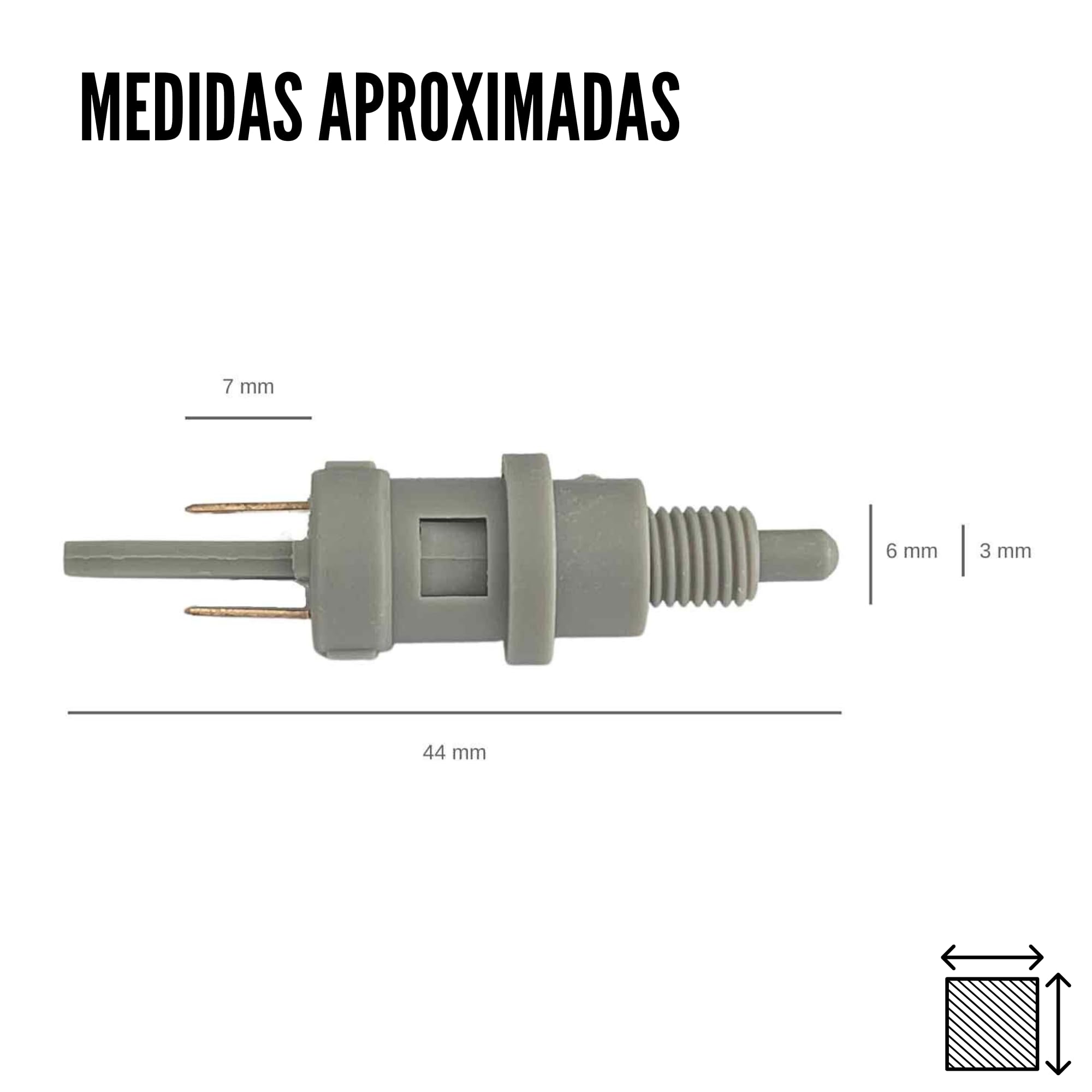 AUTOZOCO Interruttore della frizione del freno posteriore e dei fari del motociclo, interruttore del faro del motociclo, parte della frizione del freno posteriore, compatibile con Aprilia, PVC, grigio