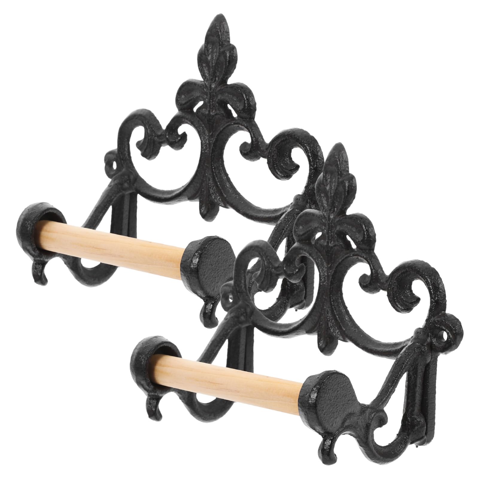 VILLCASE 1 Juego Soporte Higiénico Retro Portarrollos Multifuncional para Decoración Elegante Y Almacenamiento Práctico 2 Piezas