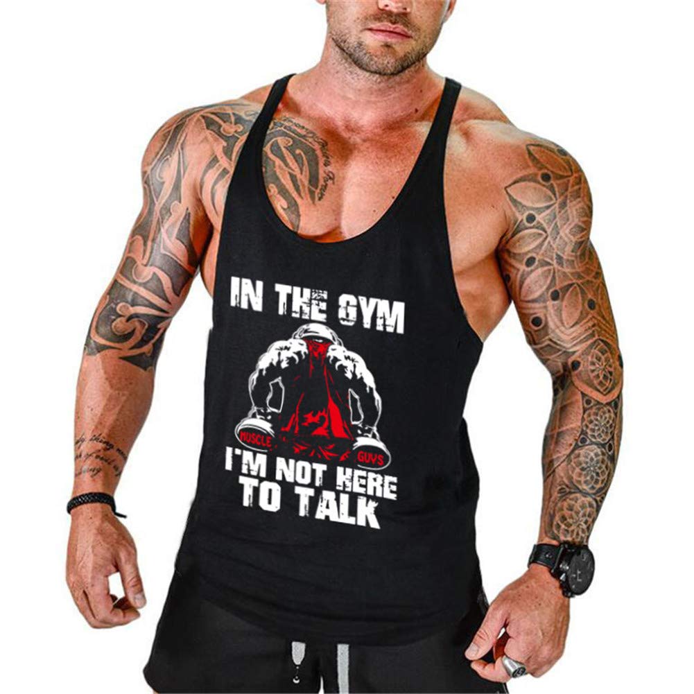 HOTCAT Camisetas Elástica de Deportivo Fitness sin Mangas Tank Top Gym Fitness Chaleco para Hombre
