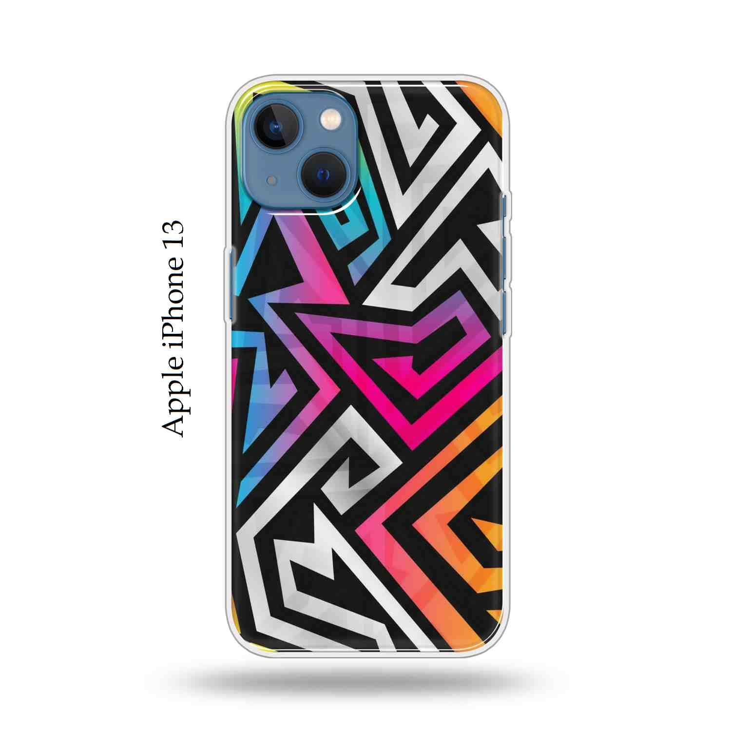 The Little Shop Designer Printed Soft Silicon Back Cover for iPhone 13 (Crazy Shape)