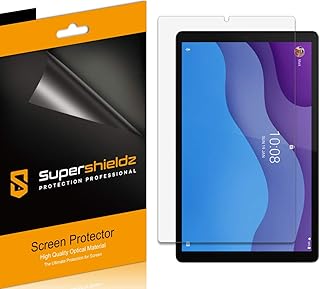 Supershieldz (3 Pack) Designed for Lenovo Tab M10 HD (2nd Gen) 10.1 inch (Model TB-X306F/TB-X306X) and Barnes & Noble Nook 10" HD Tablet Screen Protector, High Definition Clear Shield (PET)