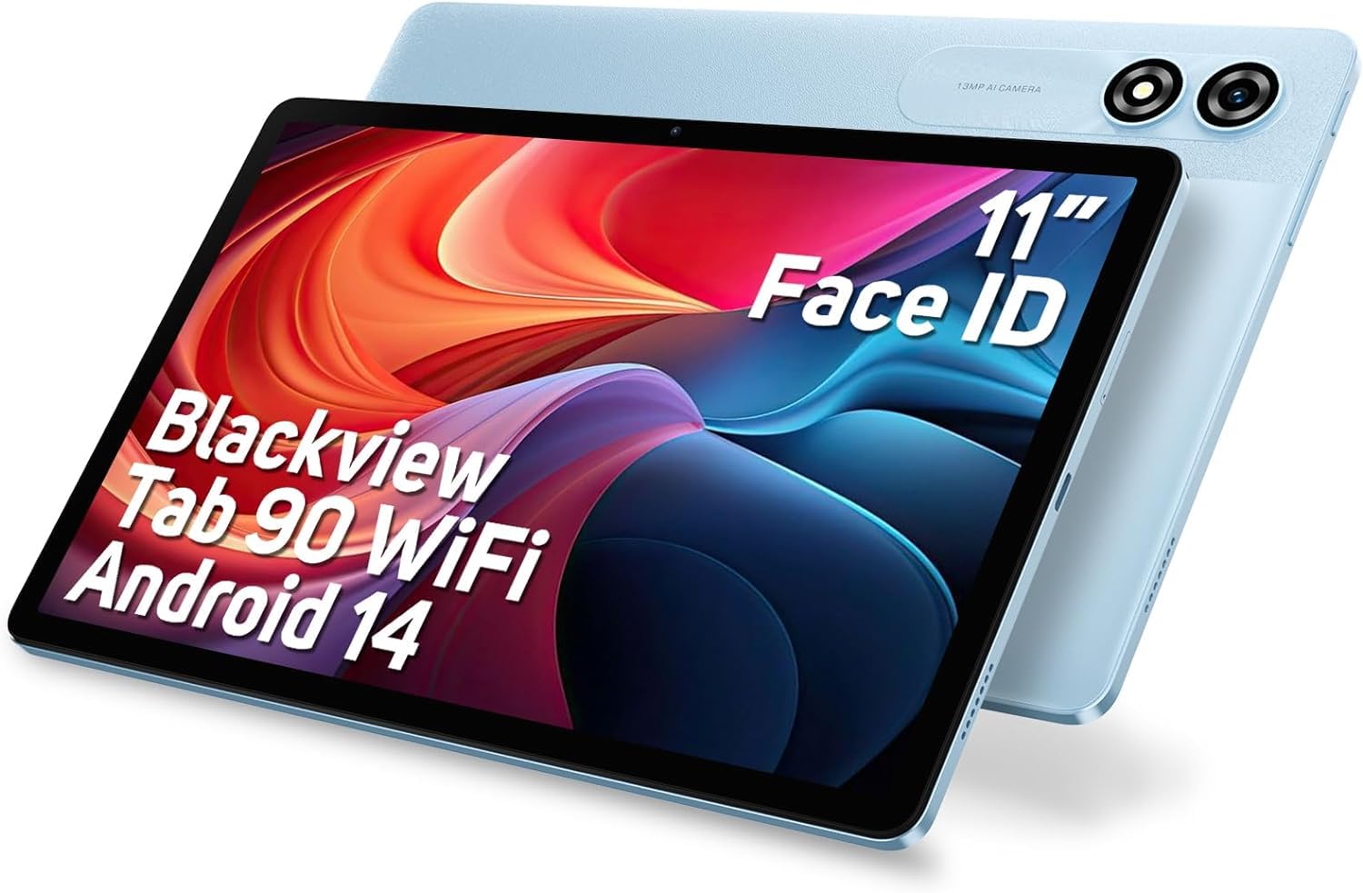 Blackview Android 14 Tablet Neflix 1080P, Tablet 11 Pollici 12GB RAM 128GB ROM, T606/Widevine L1/8200mAh/5G WiFi/8MP+13MP/Face ID/Gemini AI/2 Smart-K Speaker 2024 Octa Core Gaming Tablet
