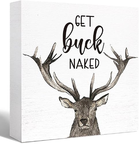 Miniatura 15 de SJNH Divertido letrero de madera de vaca para estante de baño, inodoro, baño, decoración de escritorio de mesa para el hogar, letrero de caja