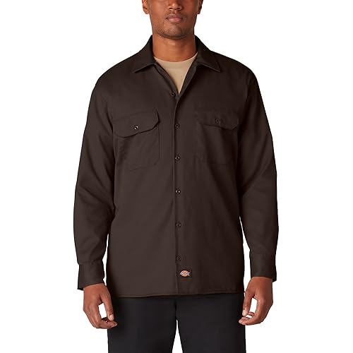 Dickies Men's Big and Tall Long Sleeve Work Shirt