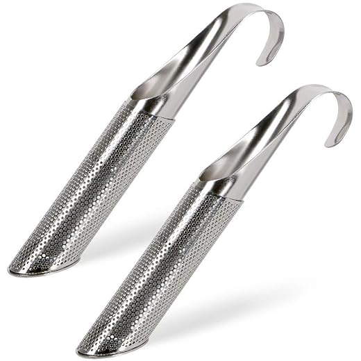 Vicloon Teeei Edelstahl,2 Stücks feinmaschig Teestab losen Tee (detox Tee, Darjleeg Tee, Mate Tee)