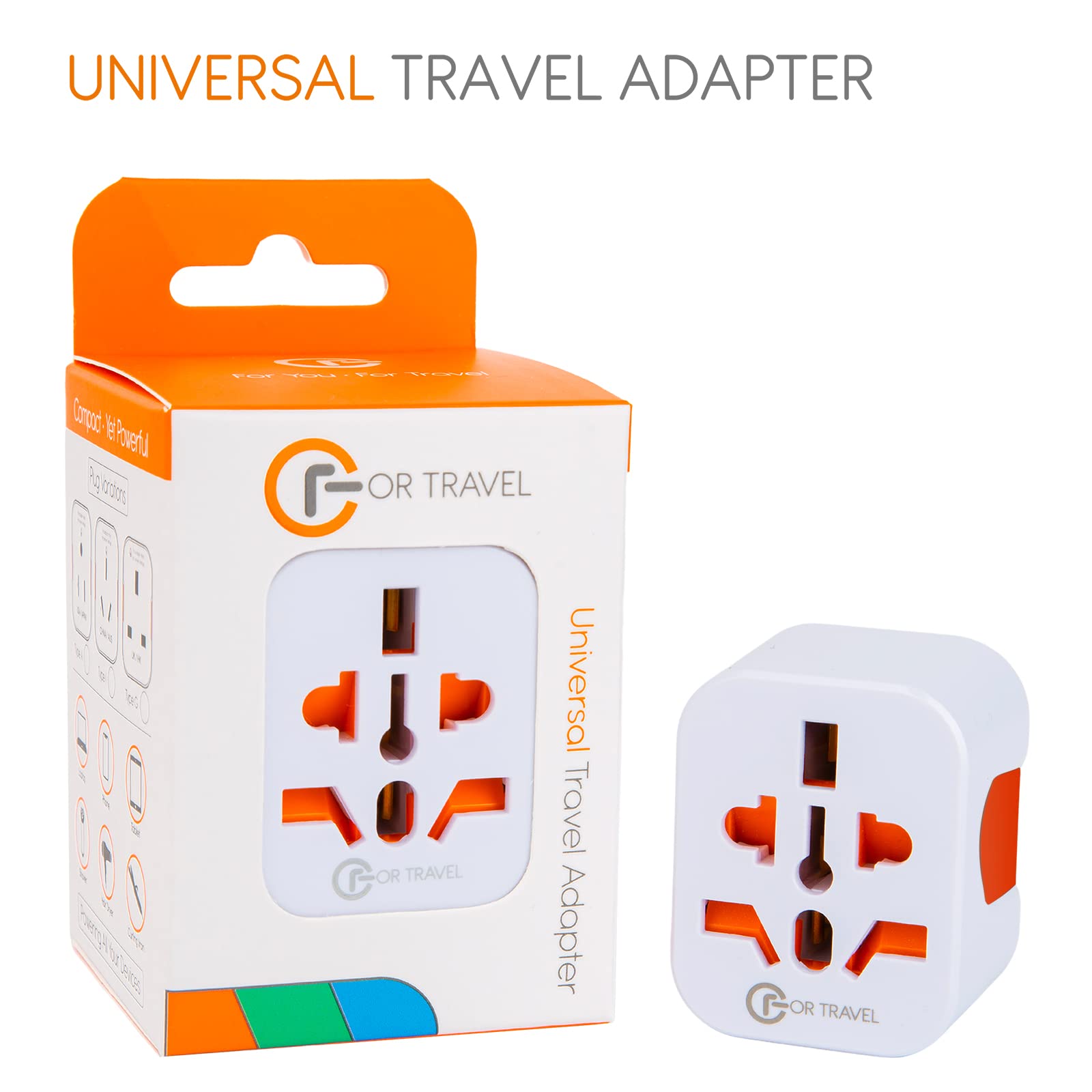 FORTRAVEL - Adaptador de enchufe universal a Reino Unido, adaptador de enchufe universal de viaje de Singapur, adaptador de enchufe de Hong Kong, adaptador de viaje de Bahrein, convertidor de enchufe