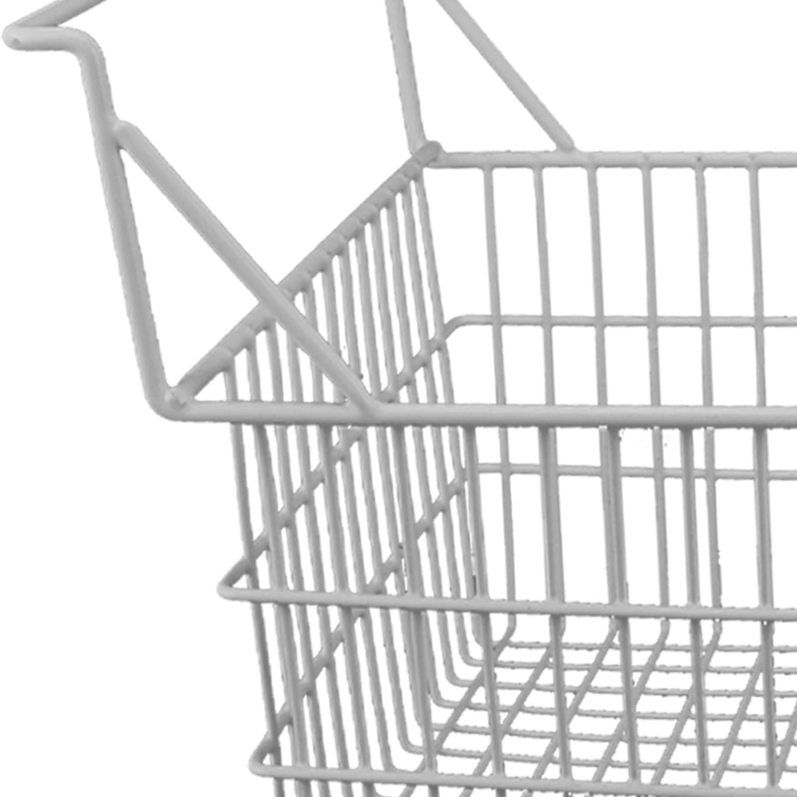 Cestelli per Congelatore da 2 Pezzi per Congelatore a Pozzetto, Cestelli Portaoggetti in Filo Metallico per Uso Domestico, con Manici Alti e Bassi, per Armadio Dispensa da (50x24