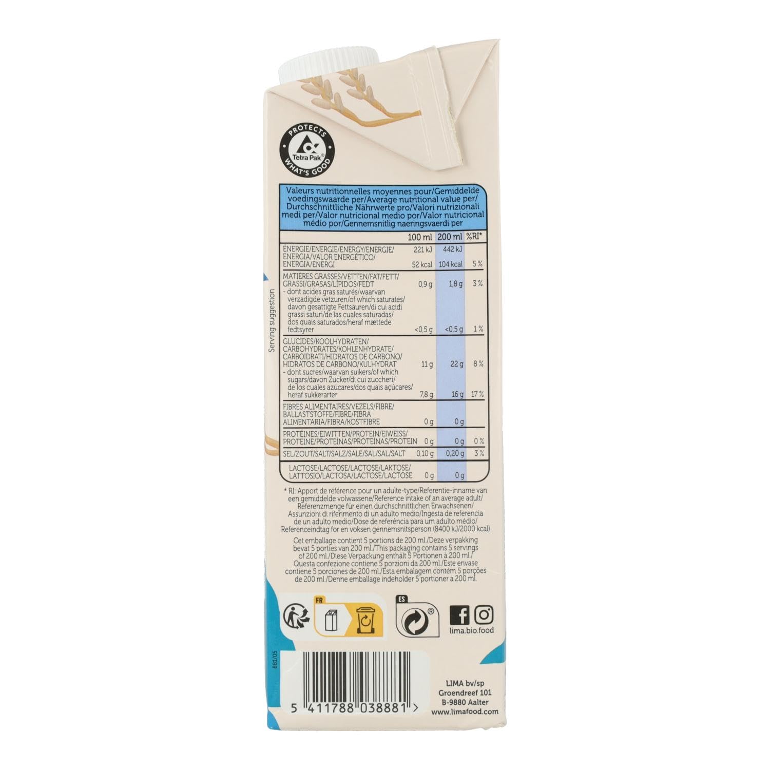 Lima Rice Drink Original 1L