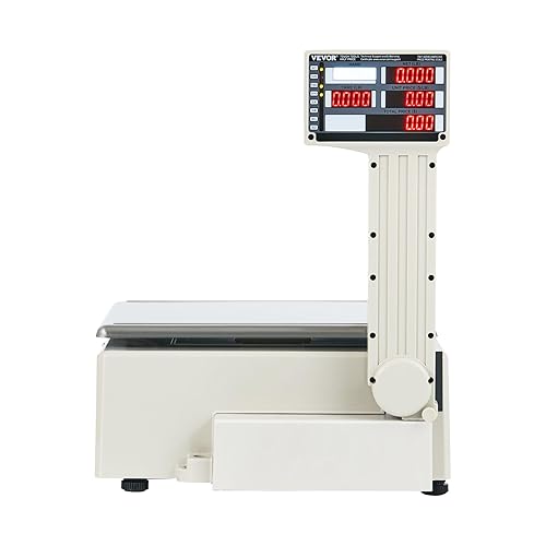 Miniatura 10 de VEVOR Báscula electrónica de computación de precios, básculas digitales de 66 libras, LCD y LED digital para alimentos, frutas, carne, conteo de