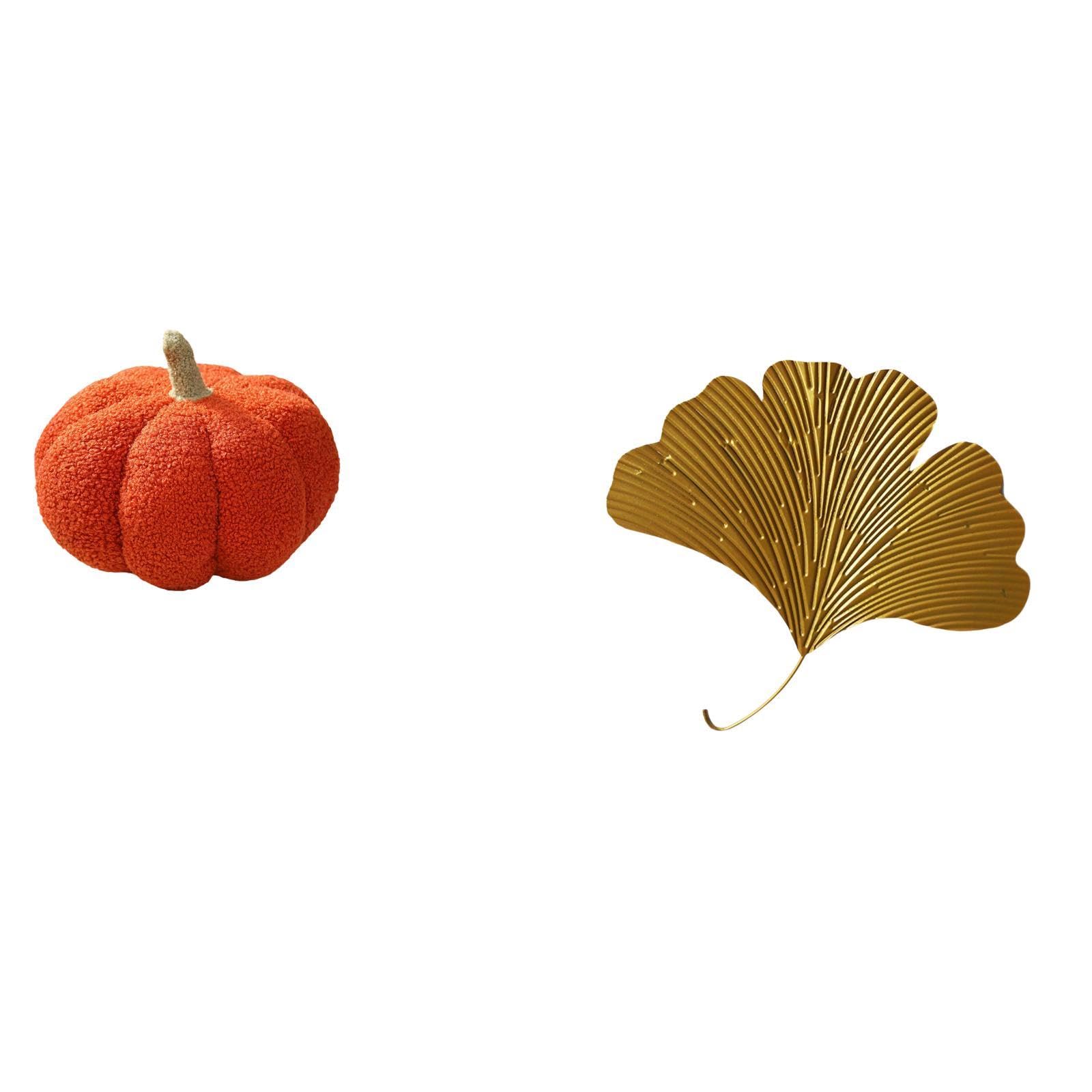 Enchanting Ginkgo Pumpkin Plush Pillows for and Autumn Decor Soft Sofa Cushion with Artistic Leaf Wall Sculpture for Living Room Bedroom|Home & Garden | Home D?©cor | Pillows-image-48