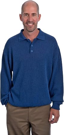 Alpaca Golf - Mens Polo Pullover Sweater - 100% Baby Alpaca Wool