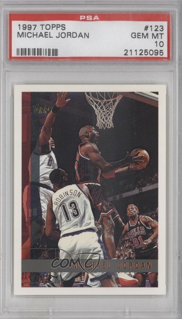 Michael Jordan PSA GRADED 10 (Basketball Card) 1997-98 Topps - [Base] #123