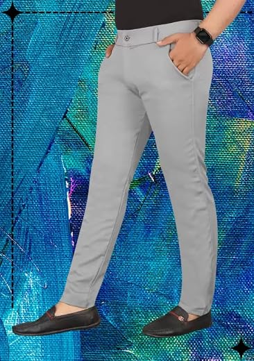 Men’s Slim Fit Casual Chinos Pants_ Stretch Cotton Trousers with Flat Front, Comfortable Everyday_TS K011_Parent
