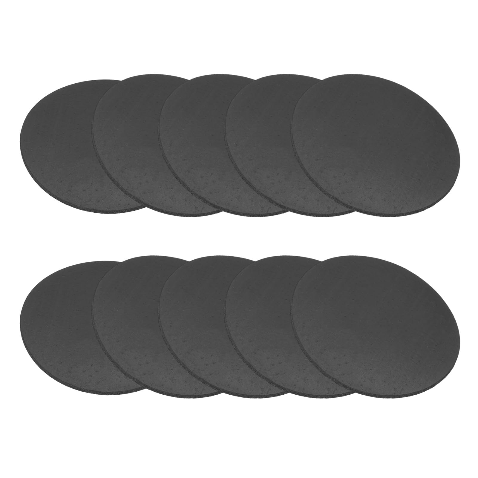 PATIKIL Rubber Solid Discs Washers, 10 Pcs 55mm Dia x 1.5mm Thick Rubber Round Gasket Pad Bushings Spacer Washer for DIY Gasket Craft, Black