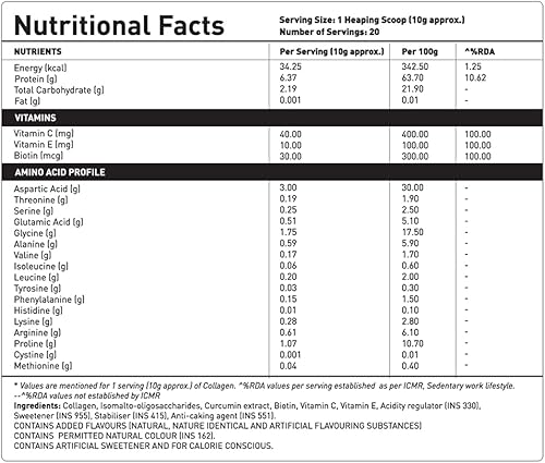Miniatura 5 de Marine - Suplemento de colágeno en polvo, 7.05 oz (7 onzas), para piel, cabello, uñas y articulaciones, con biotina, curcumina, vitaminas y